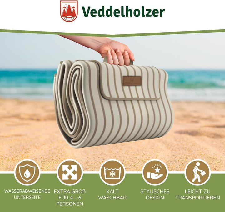 Image du produit Veddelholzer Picknick- und Stranddecke