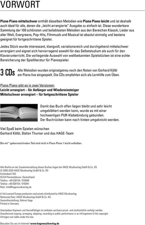 Produktbild Piano, Piano (Deutsch, Gerhard K�lbl, 2005)