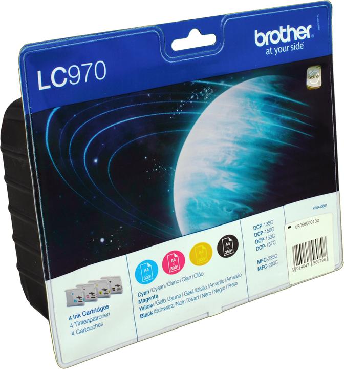 Produktbild Brother LC-970VALBPDR BK/C/M/Y BLISTER INK PACK (M, C, Y, BK)