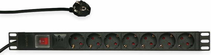 Produktbild LogiLink Stromverteilungseinheit (7 x, CEE 7/3, 2 m)