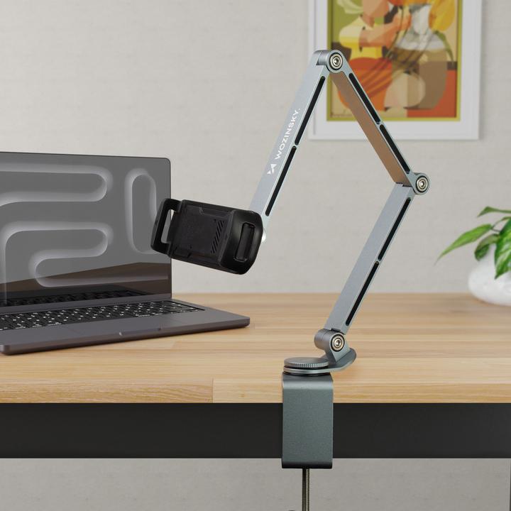 Actual product image Wozinsky WTY0YS1 Magnethalterung, 360° drehbar, solide, für Telefon und Tablet - grau