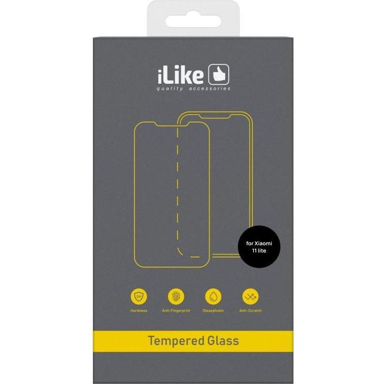 iLike Xiaomi Mi 11 Lite/11 Lite NE 0,33 vetro trasparente piatto (1 pz., Xiaomi Mi 11 Lite, Xiaomi Mi 11 Lite 5G), Pellicola protettiva smartphone, Tr