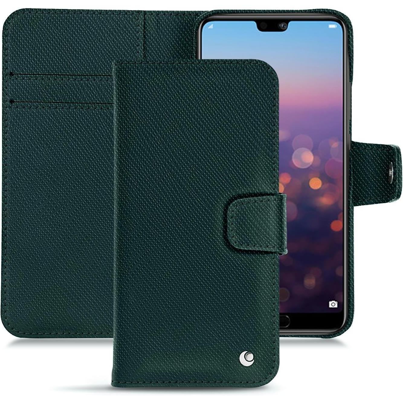 Noreve Lederschutzhülle (Huawei P20 Pro, Apple iPhone 7 Plus), Smartphone Hülle, Blau