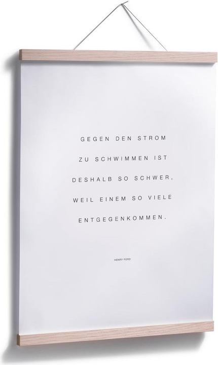 Produktbild Trenddeko Gegen den Strom schwimmen (60 x 80 cm)