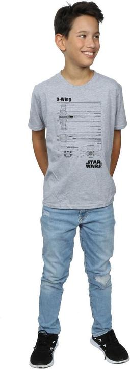 Produktbild Star Wars XWing Blueprint TShirt Jungen (152, 158)