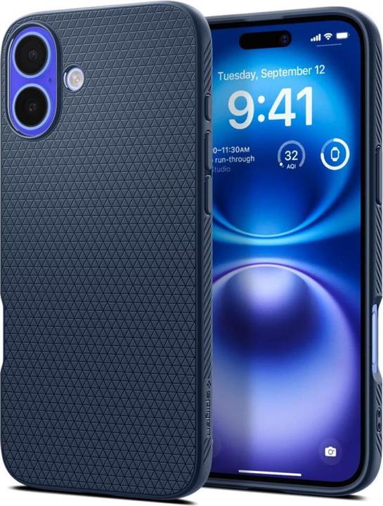 Immagine prodotto Spigen Liquid Air iPhone 16 blu granato/navy ACS08195 (Apple iPhone 16)