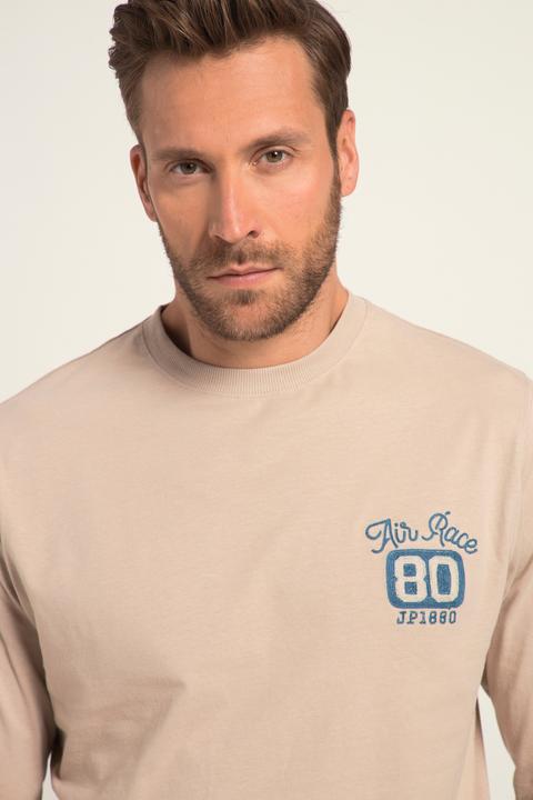 Produktbild JP1880 Langarmshirt, Stickerei, Rundhals (5XL)