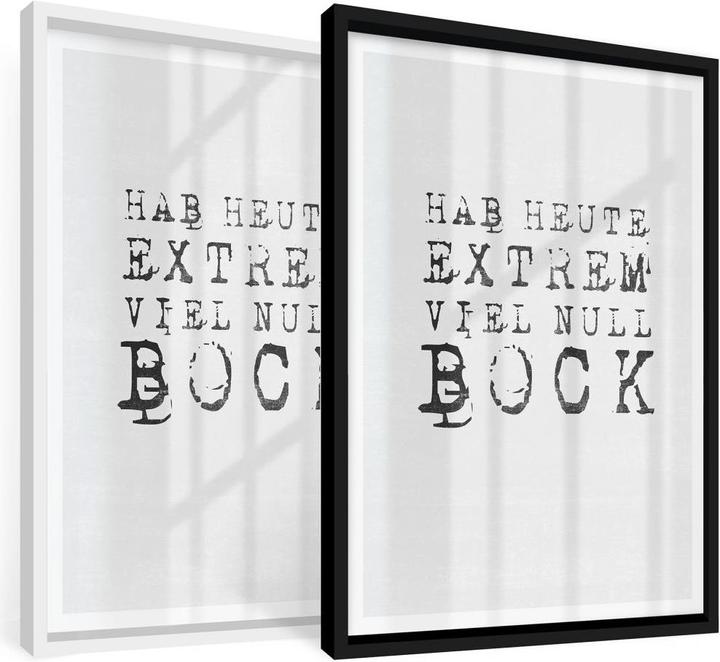 Actual product image Trenddeko Have today extremely much zero Bock (30 x 40 cm)