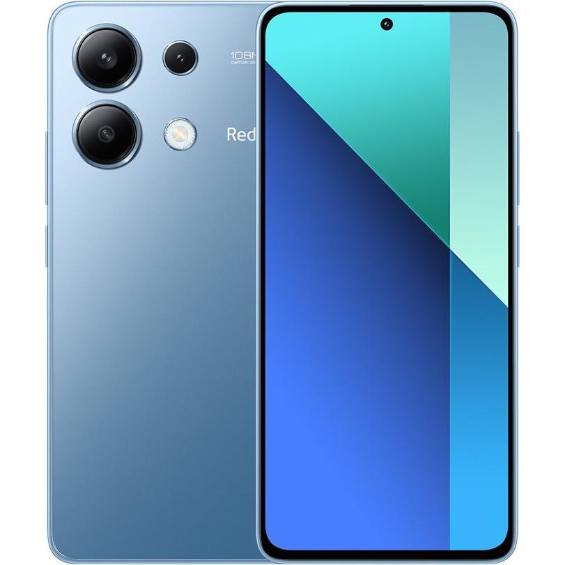 Xiaomi Redmi Note 13 (256 GB, Ice Blue, 6.67", Hybrid Dual SIM, 108 Mpx, 4G), Smartphone, Blau