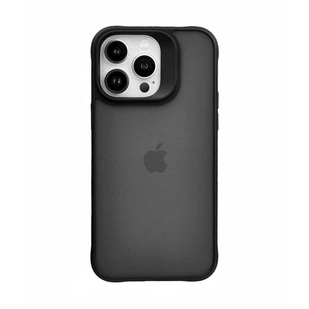 iLike Custodia Newton PC Matte per iPhone 15 Pro (Apple iPhone 15 Pro), Cover smartphone, Nero
