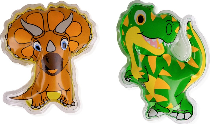 Actual product image Accentra Mini shower gel DINOPARK ADVENTURE, 50ml, 2 colours/fragrances assorted: yellow/lemon, green/apple (50 ml)