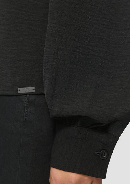Produktbild S.Oliver Bluse Durchgeknöpfte Bluse mit Spitzeneinsatz und Stehkragen (34)