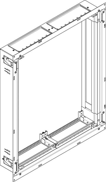 Produktbild ABN UL24X Flachverteiler UP/HW,110mm tief, IP 30,SK II, 2x4-reihig, Leer, ohne B