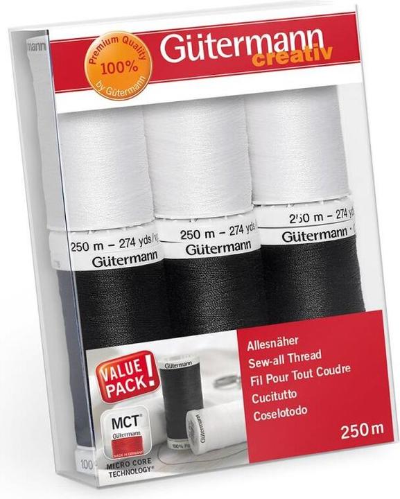 Actual product image Gütermann All purpose sewing thread set 6 spools of thread 250m each Col.6 (250 m)