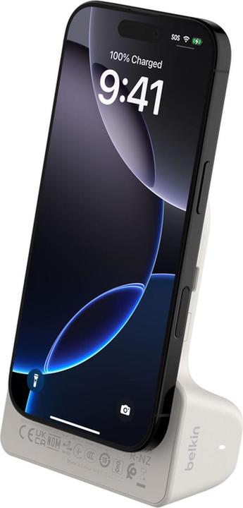 Productafbeelding Belkin Stage Power Grip 9500mAh + 15W Powerbank sand CTA006hqSA (9500 mAh, 15 W)