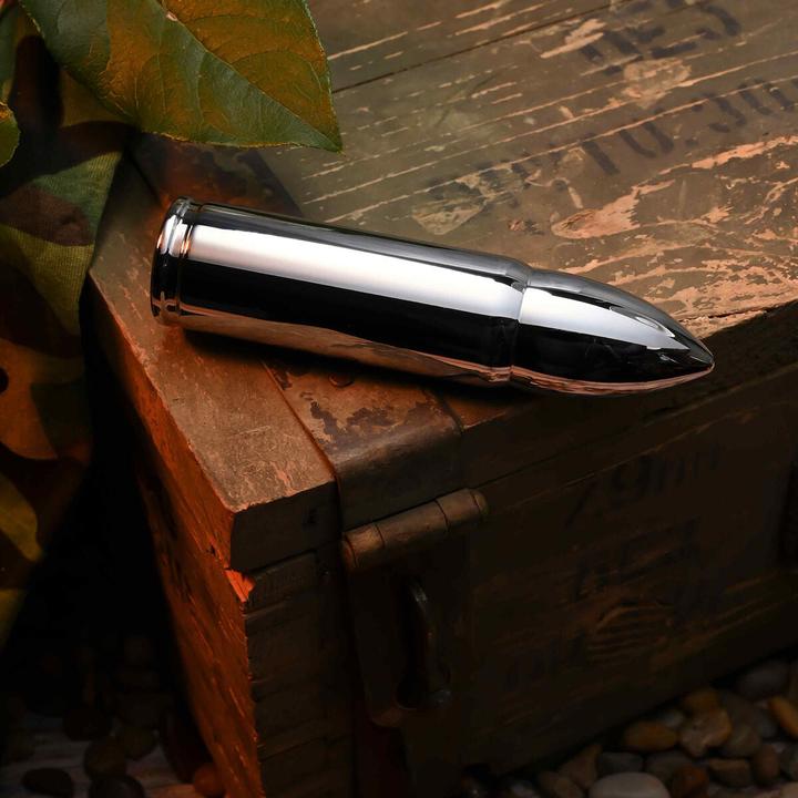 Actual product image Zero Tolerance -Full Metal Love - 7 Powerful Speed & Function Rechargeable Bullet - Silver