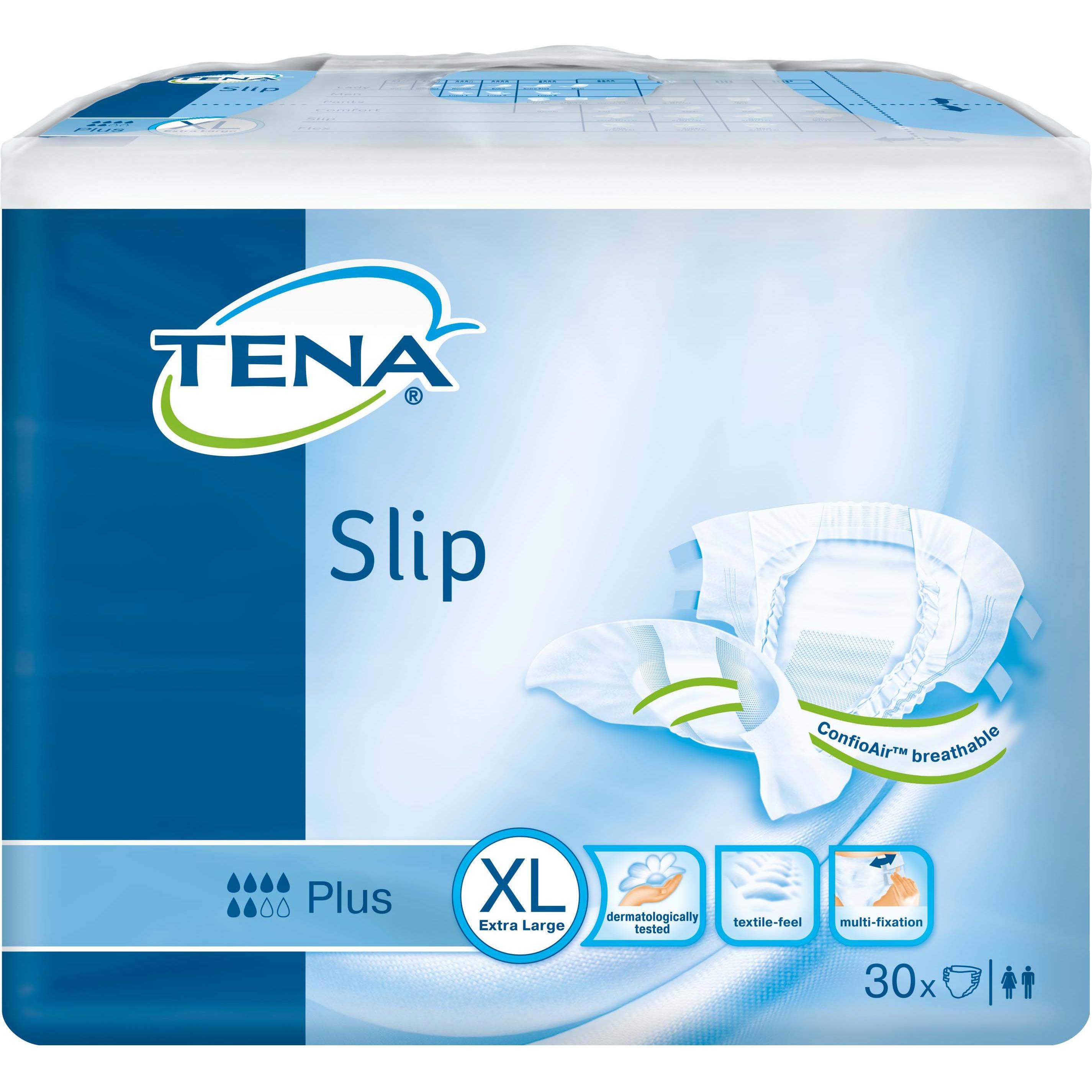 Tena, Inkontinenzhygiene, Slip Plus xlare (30 x, Large)