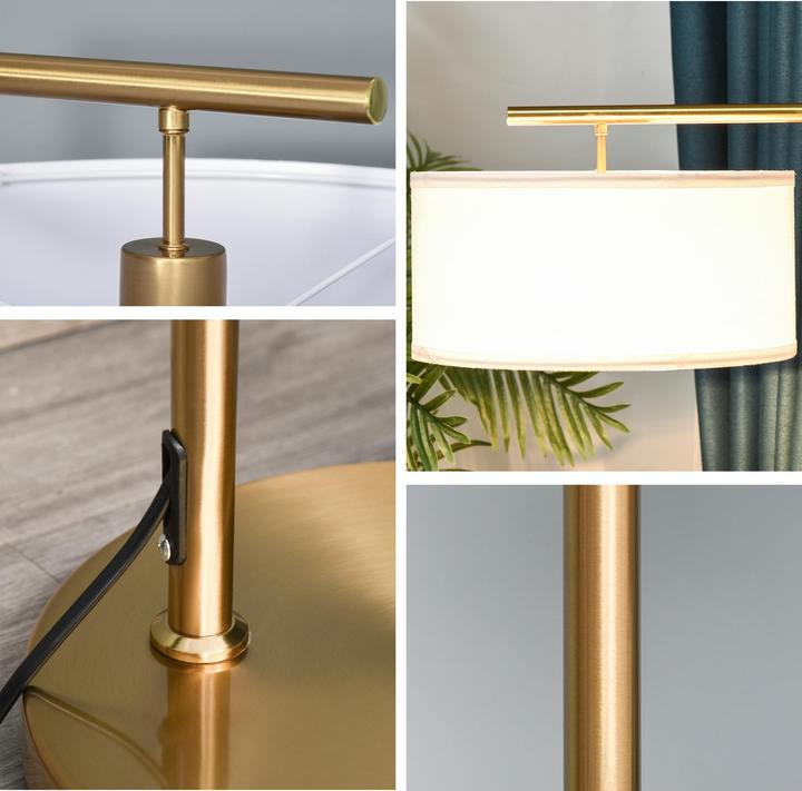Produktbild Homcom Stehlampe mit Leinenstoffschirm (E27)