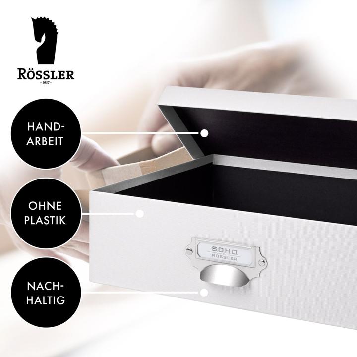 Immagine prodotto Rössler Storage Box S.O.H.O. Bianco (337 x 255 x 105 mm, 9 l)