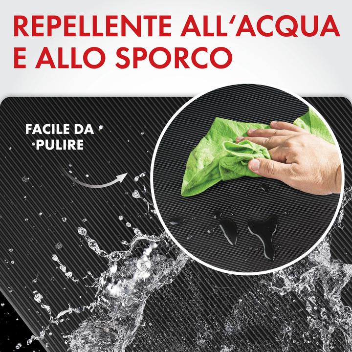 Actual product image Walser Saturn fine rib mat 100x300 cm universal black