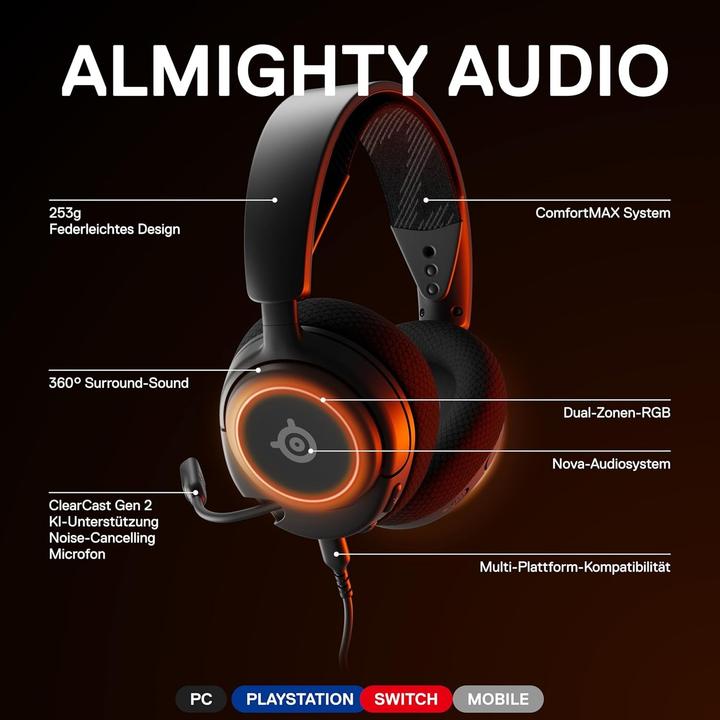 Produktbild SteelSeries Arctis Nova 3 (Kabelgebunden)