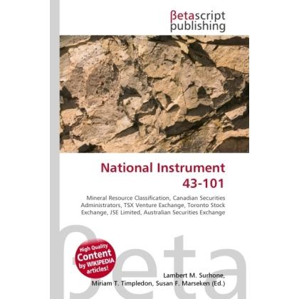 National Instrument 43-101, Fachbücher von Lambert M. Surhone, Miriam T. Timpledon, Susan F. Marseken
