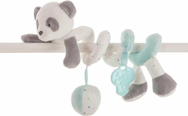 BigBuy Fun Weich-Spielzeugspirale Pandaknochen türkis 25cm