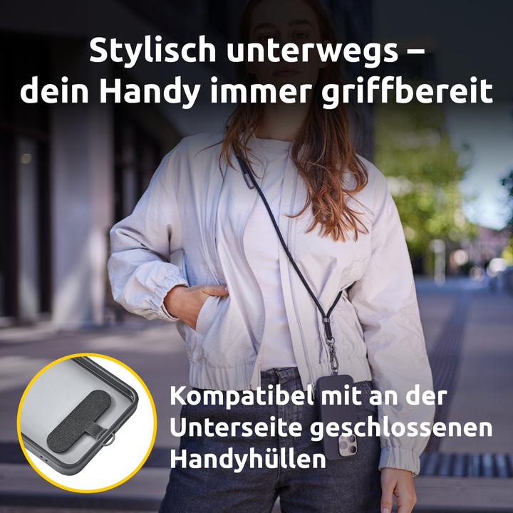 Produktbild Intenso Handykette als Lade- + Datenkabel USB-C bis 1,65m schwarz (1.65 m, USB 2.0, 60 W)