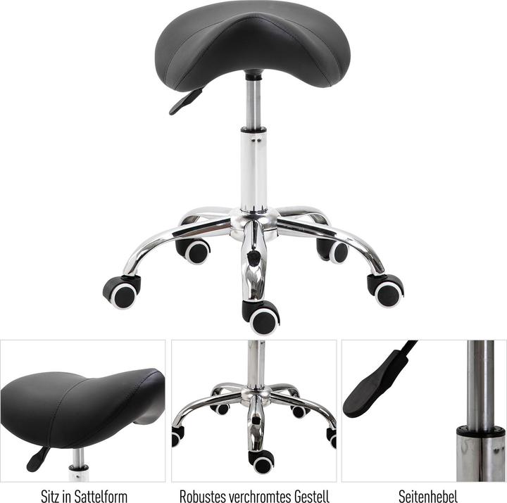 Actual product image Jamb Saddle stool (49 - 61 cm)