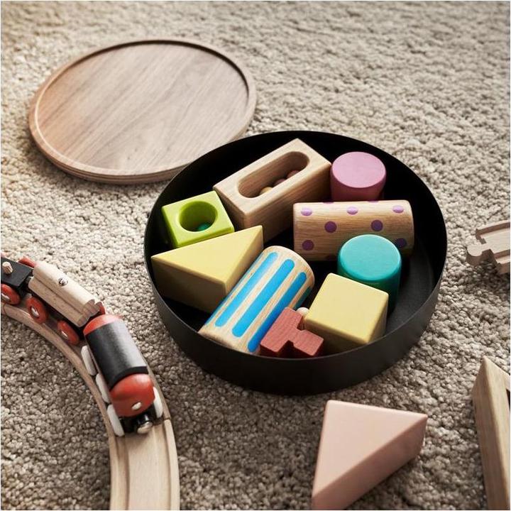 Actual product image Yamazaki Round storage box with lid RIN (22 cm, 4.28 l, 1x)