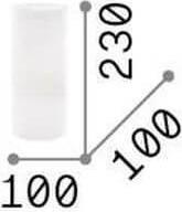 Image du produit Ideal lux EDO Lampe de table E27 ⌀100mm Blanc 044606 (E27)