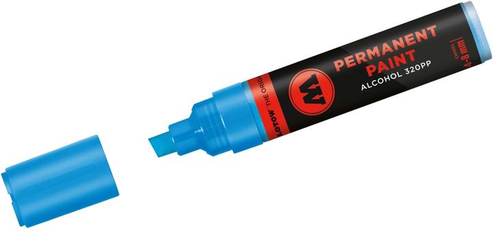 Actual product image Molotow Brand 320PP refillable 4-8mm shock blue medium (shock blue medium, 8 mm, 1 x)