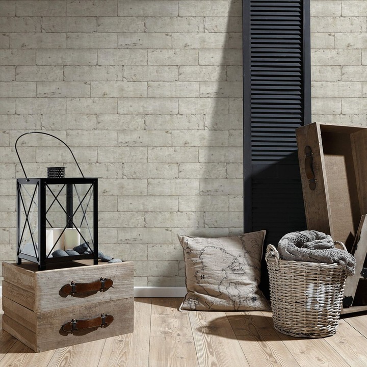 Actual product image A.S. Création Authentic Walls 2 in natural stone look (53 x 1000 cm)