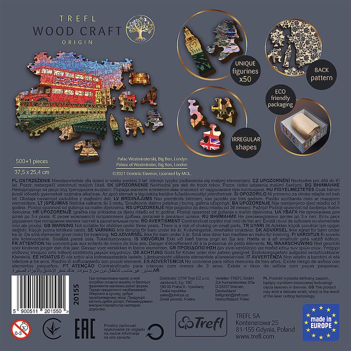 Produktbild Trefl Holz Puzzle Westminster London 500+1T (501 Teile)