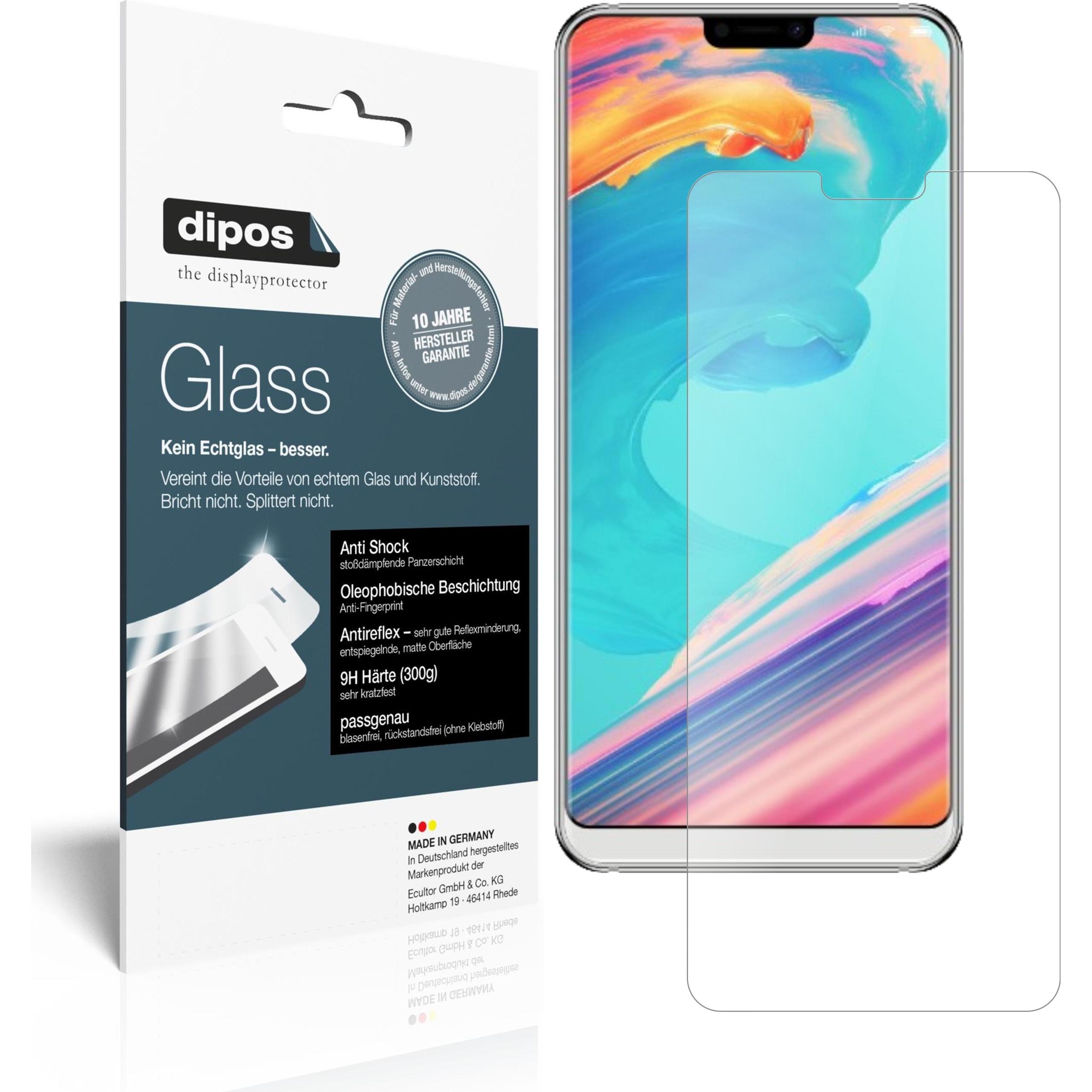 Dipos Displayschutz Anti-Shock (2 Stück, Ulefone T2 Pro), Smartphone Schutzfolie, Transparent