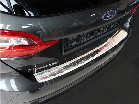 Avisa Protection du seuil de chargement en acier inoxydable pour Ford Fiesta de 2017 à aujourd'hui (Arrière)