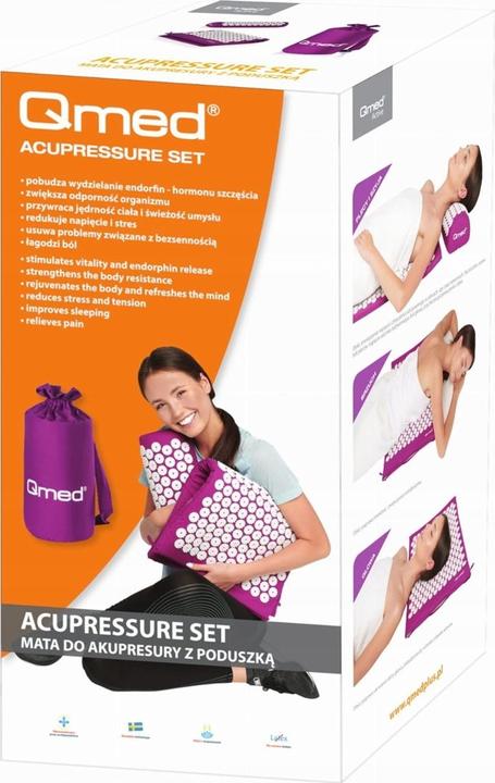 Produktbild Qmed Mata do qkupresury z poduszką ACUPRESSURE MAT