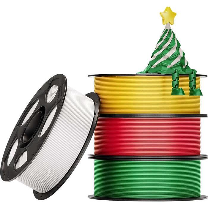 Anycubic Christmas PLA filament set (4 pcs)., Filamenti stampa 3D, Multicolore