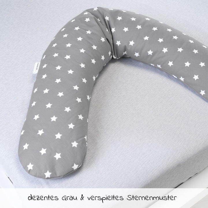 Produktbild Theraline Stillkissen "Das Komfort" mit Microperlenfüllung inkl. Bezug 180 cm (34 cm)