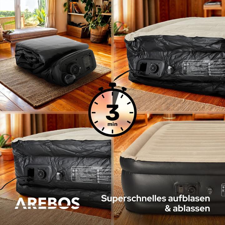 Produktbild Arebos Aufblasbare Matratze (152.5 x 203 cm)