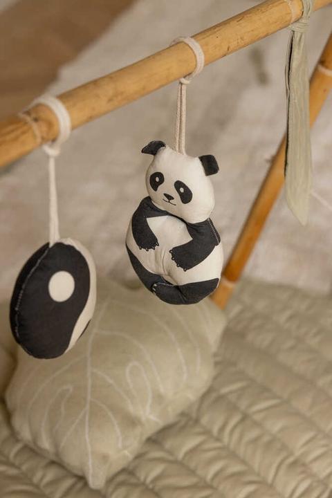 Produktbild Lorena Canals Set of 3 rattle toy hangers - Panda