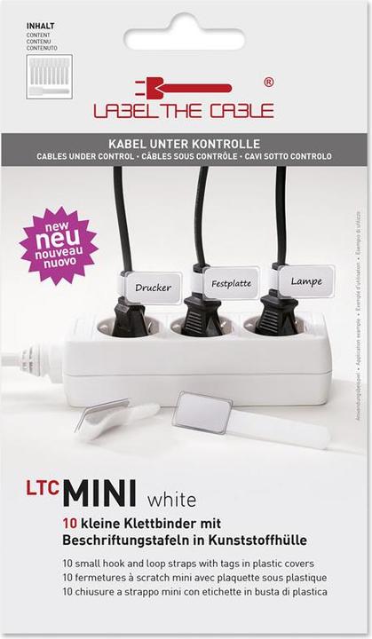 Actual product image Label-the-cable LTC Mini Velcro Cable Ties, pack of 10 (Velcro cable ties, 90 mm, 10 pcs.)