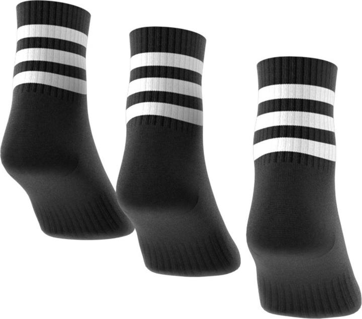 Actual product image adidas 3-Stripes Cushioned Sportswear Mid-Cut Socks (3 pairs) (34 - 36)