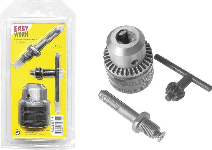Image du produit Easy Work Mandrin de perçage à couronne dentée 1,5 - 13 mm