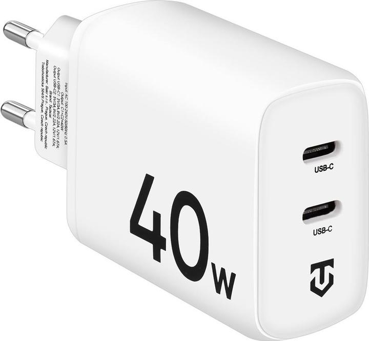 Actual product image Tactical Base Plug Dual 40W White (40 W, 2 ports)