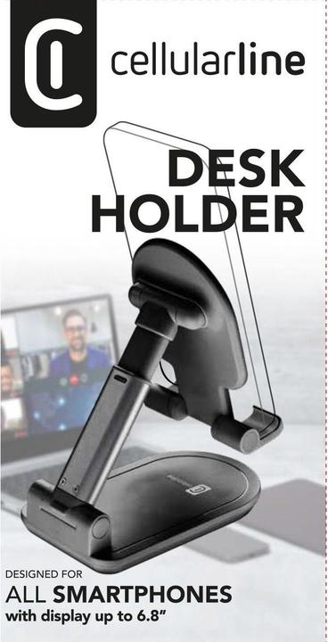 Image du produit Cellularline Table Stand pour téléphones portables et tablettes, noir
