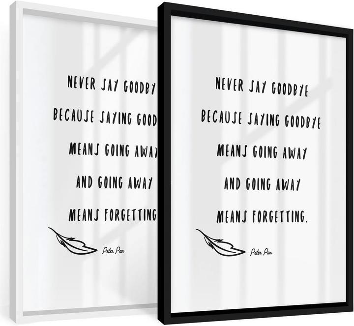 Image du produit Trenddeko Never say Goodbye (24 x 30 cm)
