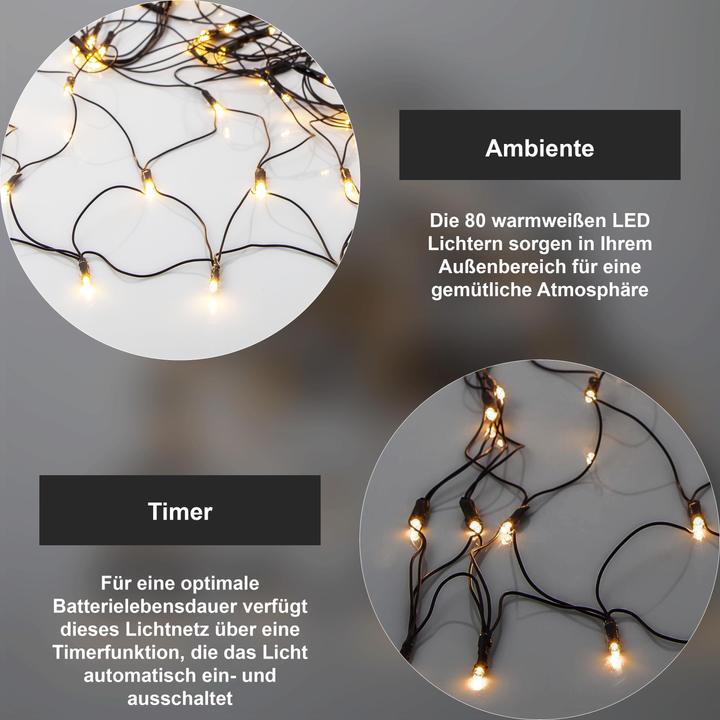 Produktbild Star Trading Lichterkette Dura String 80 LED (1.50 m)