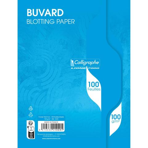Image du produit Calligaphe Buvard 7000 16x21 cm 100 feuilles uni 100 g teinte blanche - (90 x)