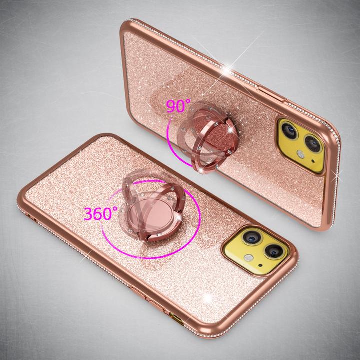 Image du produit Nalia Ring Glitter Silicone Cover (Apple iPhone 11)